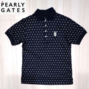 美品 PEARLY GATES ポロシャツ 4 メンズ M 半袖シャツ パーリーゲイツ ゴルフ