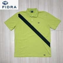 美品 FIDRA ポロシャツ L-LL メンズ イエロー 半袖シャツ フィドラ ゴルフ_画像1