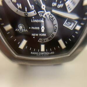 【SPM-4316】1円～ CITIZEN E600-T006361 ATTESA 時計 腕時計 ブランド時計 バックル破損 自動巻き AT 稼働品 シチズン アテッサの画像2