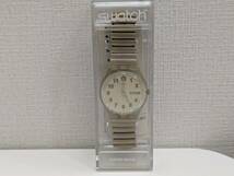 【RG-1596】【1円～】Swatch スウォッチ 時計 メンズ クオーツ ベルト伸縮性有 ケース付き 電池切れ 不動品 ジャンク 中古品 保管品 現状品_画像1