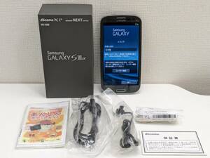 【RG-1688】【1円～】Samsung DOCOMO GALAXY S3α SC-03E Titanium Gray IMEI：353986055876034 判定〇 動作確認済み 中古品 保管品 現状品