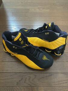 良品 NIKE SHOX BB4 Black University Gold 28.5㎝ AT7843-002 ショックス