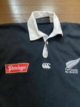 CANTERBURY ニュージーランド代表 ALL BLACKS ラガーシャツ S オールブラックス_画像5