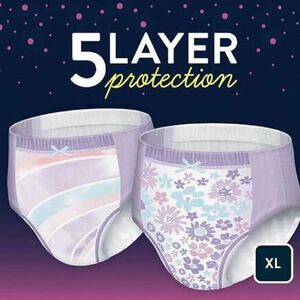 海外の紙おむつ　女の子用　4枚　Goodnites XL ABDL スーパービッグより大きい