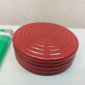 限定品 逸品 朱筋香合 木製 山中漆器 本漆手塗 二寸八分 径８４ミリ デッドストック 廃盤品 アウトレット 仏具 在家 焼香の画像4