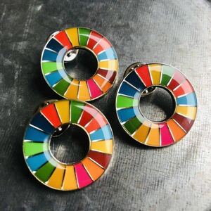 【国連本部純正品】SDGs ピンバッジ　3点セット【新品未使用】