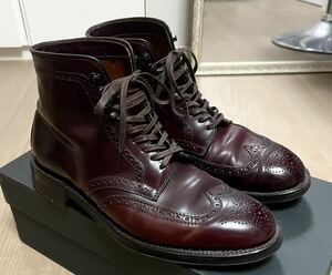 オールデン 、ALDEN、ホーウィン、シェルコードバン、ブーツ、レザーブーツ、革靴、Horween 、バーガンディ、コードバン、Cordovan