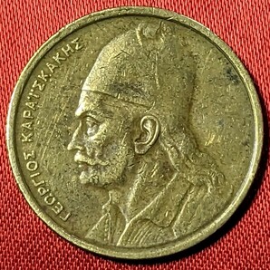 ギリシャ 2ドラクマ黄銅貨 1976年 【流通品】   玉ちゃんNo.3316の画像2
