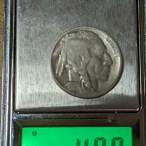 アメリカ 5セント白銅貨 1927年 【バイソン・部族の長】    玉ちゃんNo.3314 の画像3