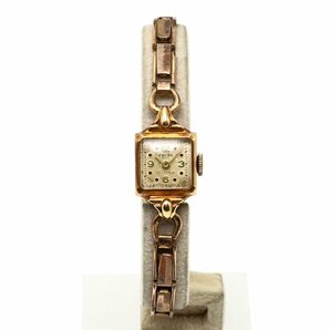 【中古】ENICAR/エニカ 163 14K 585 17石 手巻き 社外ブレス 腕時計 お洒落 レディースの画像1