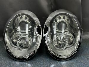 【美品】BMW MINI ミニ クーパーS 後期型純正 HID ヘッドライト 左右セット レンズポリッシング済み　(R50R52 R53 RE16) 