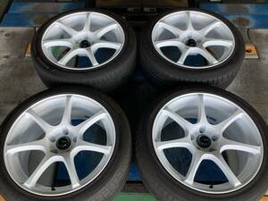 【未使用+中古】ウェッズスポーツ SA75R 18x8.5J 5H 114.3 +35 4本 1台分 225/45R18 カスタム用 GRヤリス シビック レヴォーグ RX-8 など