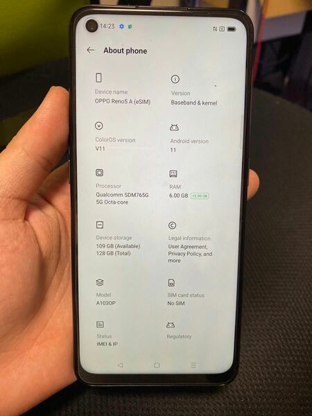 OPPO Reno 5A SIMフリー