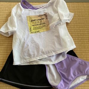 トップバリュ　プリントTシャツ付き4点セット　150cm 水着　夏　プール