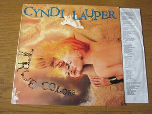 □ CYNDI LAUPER TRUE COLORS 米盤オリジナル美盤！ 両面DMM STERLING刻印