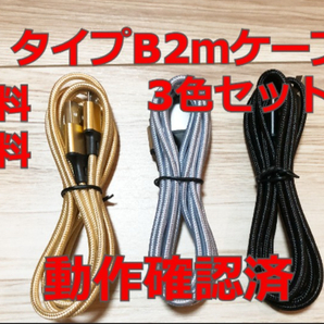 Micro USB ケーブル Type-B タイプB 充電器 2m 3本組