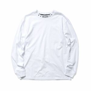 【新品未使用】 22AW 23 新品 FCRB f.c real bristol エフシーレアルブリストル SOPHNET ソフ L/S RIBBED EMBROIDERED TEE Tシャツ WHITE