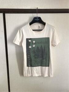 【良品】【送料最安360円】 FACTOTUM ファクトタム プリントTシャツ カットソー 半袖 即決早い者勝ち