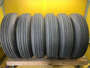 No2857 A1-Z　バリ溝　ほぼ新車外し！！ダンロップ SP110　225/80R17.5 123/122L 6本セット　