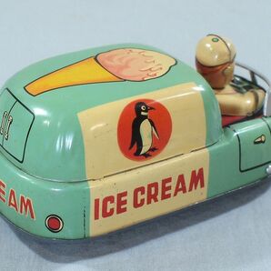 ■当時物 増田屋 マスダヤ ICE CREAM CAR アイスクリームカー トラック 車 マジックアクション ブリキ 玩具 箱付き 昭和レトロ ビンテージの画像5