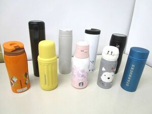 4366RNZ◎STARBUCKS スターバックス 水筒 タンブラー ステンレスボトル 9点セット(355ml～473ml)◎中古