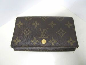 4430RNZ◎LOUIS VUITTON ルイヴィトン モノグラム ポルトモネビエ トレゾール 二つ折り 財布 RA0013◎中古