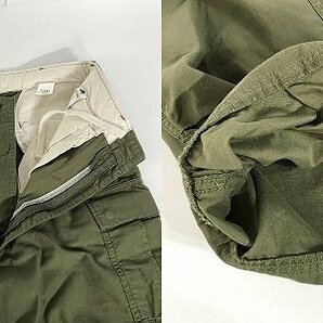 【未使用】BEAMS/ビームス 7分丈カーゴパンツ/ショーツ OLIVE/オリーブ M /060の画像8