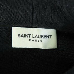 ☆【JPタグ】SAINT LAURENT PARIS/サンローランパリ プルオーバーパーカー ブラック/TT09 464581 YB2PG 1000/M /060の画像3