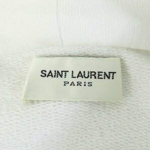 ☆【JPタグ】SAINT LAURENT PARIS/サンローランパリ パーカー フーディ ロゴ ホワイト 464581 YB2PG/M /060の画像3