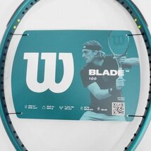 【未使用】WILSON/ウィルソン 2024年モデル BLADE 100 V9 FRM 3 硬式 テニス ラケット 同梱×/D1X_画像2