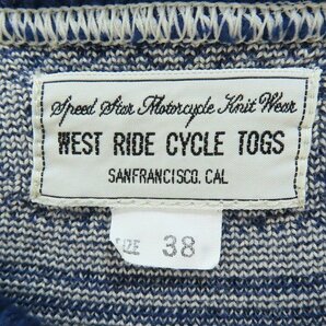 ☆WEST RIDE CYCLE TOGS/ウエストライド クルーネックニットセーター 38 /000の画像3