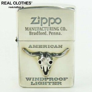 ZIPPO/ジッポー BUFFALO SKULL/バッファロー スカル メタル貼り/1997年製 /LPL