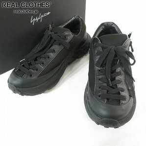 【観賞用】Yohji Yamamoto/ヨウジヤマモト 22ss POUR HOMME COMBINATION MC FIBER LOW CUT LACE UP SNEAKER/5 /080の画像1