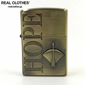 ZIPPO/ジッポー 懸賞品 HOPE ホープ 男の主張 バレルタイプ 古美仕上げ 99年製 /LPL