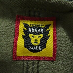 ☆HUMAN MADE/ヒューマンメイド 23SS HERRINGBONE COVERALL JACKET/ヘリンボーン カバーオール ジャケット/XXL /080の画像3