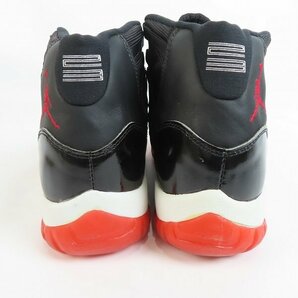 【観賞用】NIKE/ナイキ AIR JORDAN 11 OG BRED エアジョーダン11 130245-062/28 /080の画像2