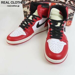 【観賞用】NIKE/ナイキ AIR JORDAN 1/エアジョーダン1 94年復刻 シカゴ 130207-101/28 /080の画像1