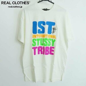 ☆STUSSY/ステューシー INTERNATIONAL STUSSY TRIBE プリント Tシャツ/L /LPL