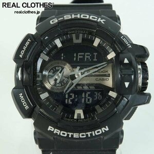 【ジャンク】G-SHOCK/Gショック ロータリースイッチ クォーツ 腕時計/ウォッチ ブラック GA-400GB-1AJF /000