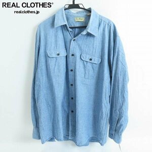 ☆L.L.Bean/エルエルビーン 80s~90s ヴィンテージ シャンブレーシャツ /XL /000