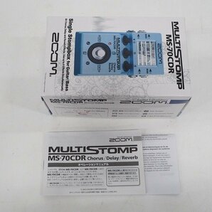 【難有り.】ZOOM/ズーム MS-70CDR MultiStomp Chorus/Delay/Reverb Pedal マルチエフェクター /000の画像9