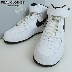 【未使用】NIKE/ナイキ AIR FORCE 1 MID '07 White/Black エアフォース1 DV0806-101 26.5 /080