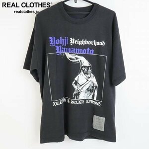 ☆Yohji Yamamoto x NEIGHBORHOOD/ヨウジヤマモト×ネイバーフッド COTTON JERSEY PT SHORT SLEEVE HS-T81-286-2/L(4) /LPL