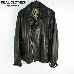 ☆WACKO MARIA/ワコマリア COWHIDE LEATHER DOUBLE RIDERS JACKET ダブルライダース レザージャケット 24SS-WMO-BL04/L /080