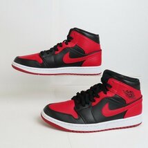 NIKE/ナイキ AIR JORDAN 1 MID BRED/エア ジョーダン 1 ミッド ブレッド 554724-074 28.5 /080_画像3