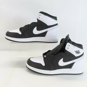 (1)【未使用】NIKE/ナイキ AIR JORDAN1 RETRO HIGH エアジョーダン1 レトロハイ OG Black White FD1437-010 25 /080の画像4