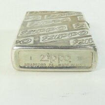 ZIPPO/ジッポー ロゴ総柄 デザイン 1991年製 /LPL_画像4