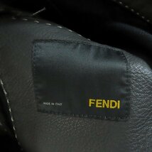☆FENDI/フェンディ セレリアステッチ レザー ライダースジャケット FPG113 YKU/44 /080_画像7