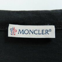☆MONCLER/モンクレール MAGLIA マグリア 刺繍 半袖 Tシャツ ブラック C10918035050/XXL /LPL_画像3