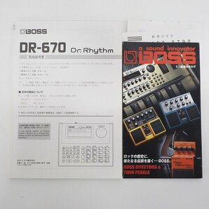 BOSS/ボス DR-670 Dr.Rhythm リズムマシン【簡易動作確認済】 /060の画像8